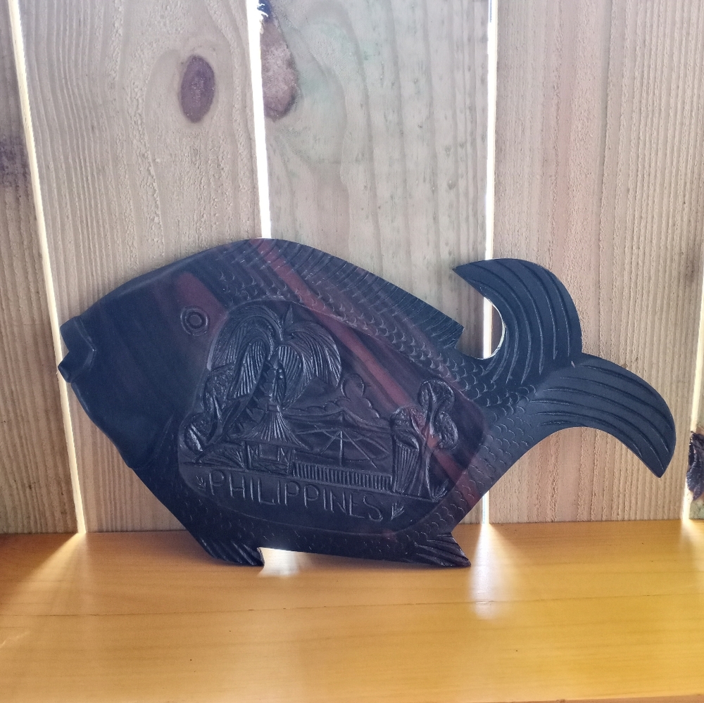 Philippines Handcrafted Wooden Fish Decor
